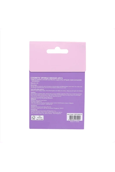 Watsons Cosmetic Sponge Wedges - Resim 3