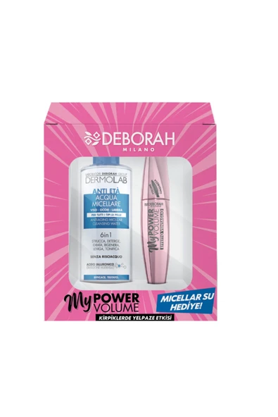 Deborah Milano My Power Volume Maskara Ve Micellar Temizleme Suyu Seti ürün görseli 1