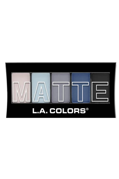 L.A Colors La Colors Matte 5 Color Far Paleti-blue Denım ürün görseli 1