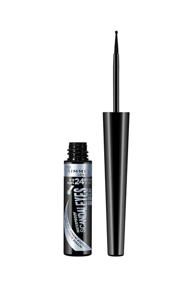 RIMMEL LONDON Siyah Eyeliner - Scandal'Eyes Waterproof Bold Liquid Eyeliner Black 3614222757788 ürün görseli 1