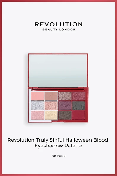 Revolution Truly Sinful Eyeshadow Palette - Far Paleti Blood ürün görseli 1
