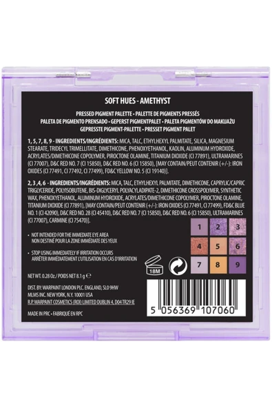 w7 Soft Hues- Amethyst 9'lu Far Paleti - Resim 3