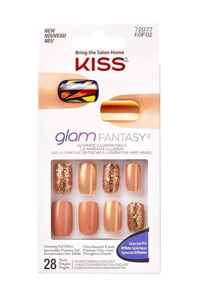 Kiss Takma Tırnak Seti Tırnak Yapıştırıcılı- Kgf02c - 731509720778 ürün görseli 1