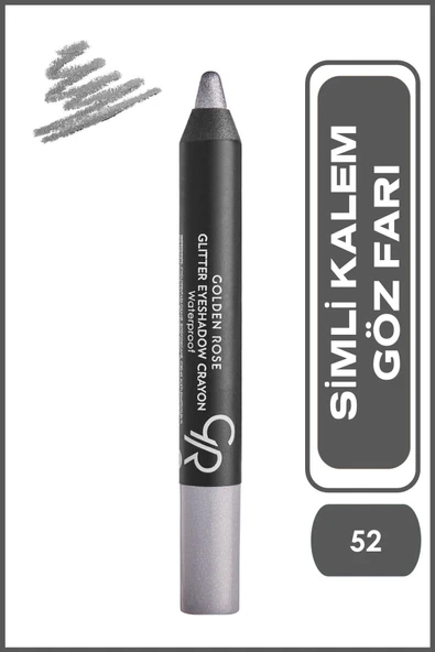 Golden Rose Glitter Eyeshadow Crayon Waterproof 52 Işıltılı Kalem Far 2,4 g ürün görseli 1