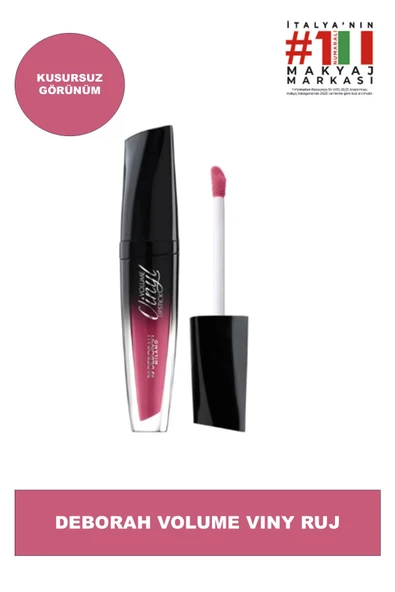 Deborah Milano Volume Vinyl Lipstick N.04 Pembe Likit Ruj ürün görseli 1