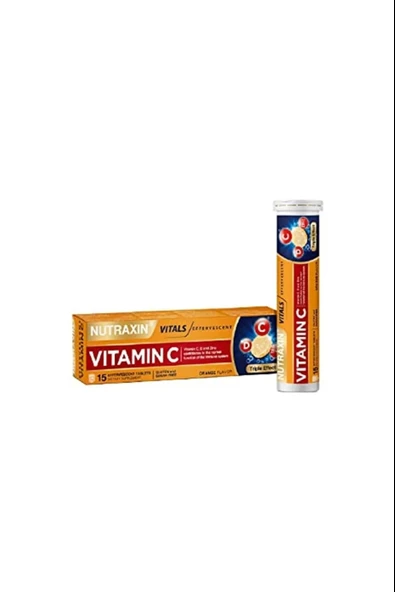 Nutraxin Efervesan - Vitamin C-D-Zinc 15 Tablet ürün görseli 1
