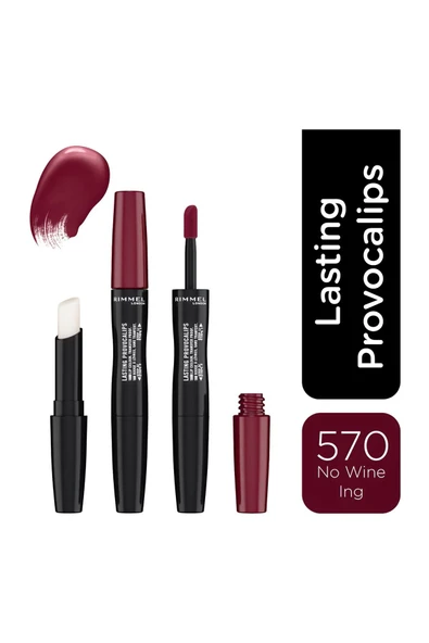 RIMMEL LONDON Ruj - Provocalips Kiss Proof Lip Colour 570 Firecrackers 3614225463709 ürün görseli 1