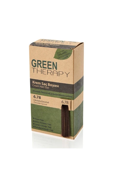 Green Therapy Krem Saç Boyası 6.78 Çikolata Karamel ürün görseli 1