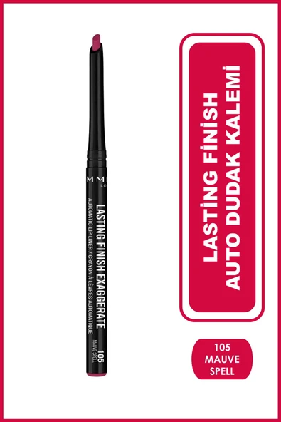 RIMMEL LONDON Dudak Kalemi - Lasting Finish Auto Lipliner Mauve Spell ürün görseli 1