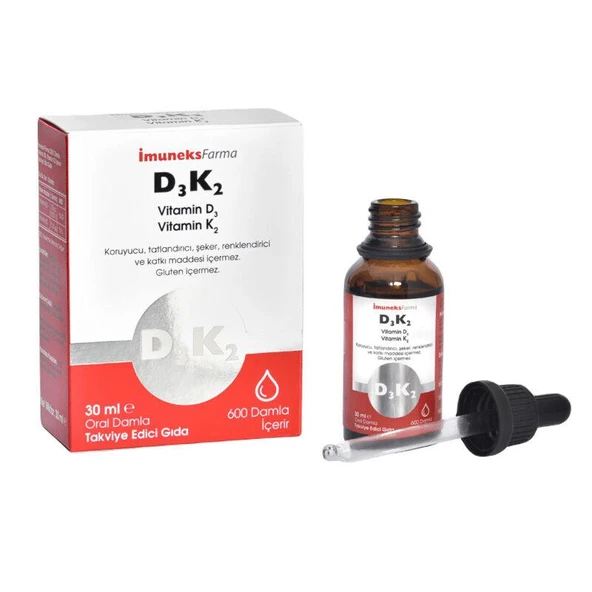 Imuneks D3 K2 Takviye Edici Gıda Damla 30ml ürün görseli 1
