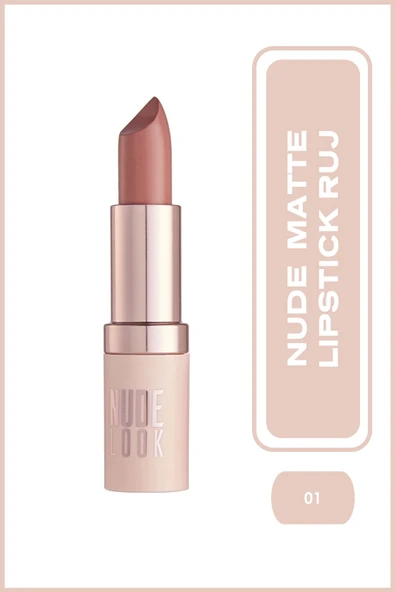 Golden Rose Nude Look Perfect Matte Lipstick 01 Coral Nude Mat Ruj 4,2 G ürün görseli 1