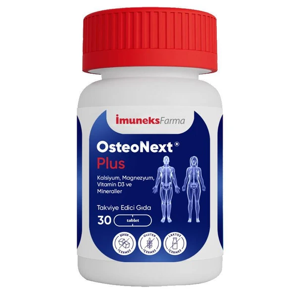 İmuneks Farma OsteoNext Plus Takviye Edici Gıda 30 Tablet ürün görseli 1