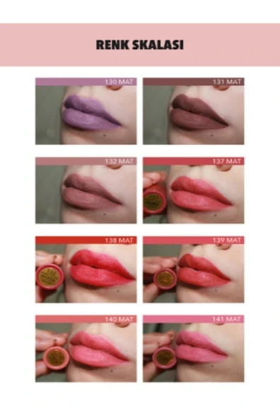 Fırst Time Fırst Tıme Rich Matte Lipstick - 121 - Resim 3