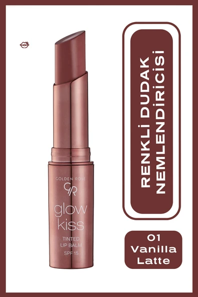 Golden Rose GLOW KISS TINTED LIP BALM VANILLA NO 01- ürün görseli 1
