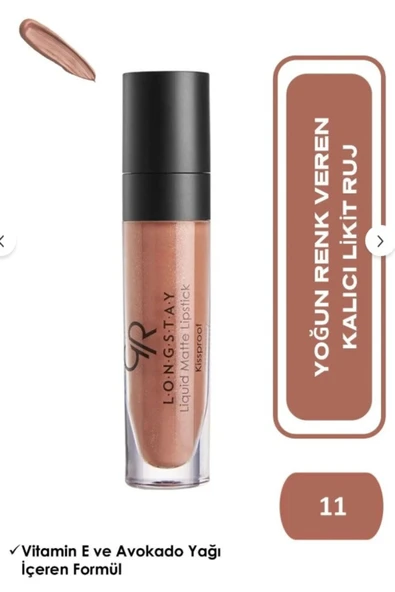 Golden Rose Longstay Liquid Matte Lipstick No:11 ürün görseli 1