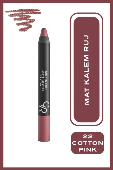 Golden Rose MAT KALEM RUJ NO:22- ürün görseli 1