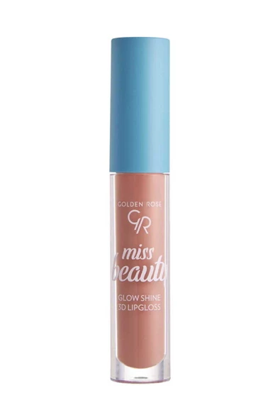 Golden Rose Miss Beauty Glow Shine 3D Lipgloss 03 Soft Peach ürün görseli 1