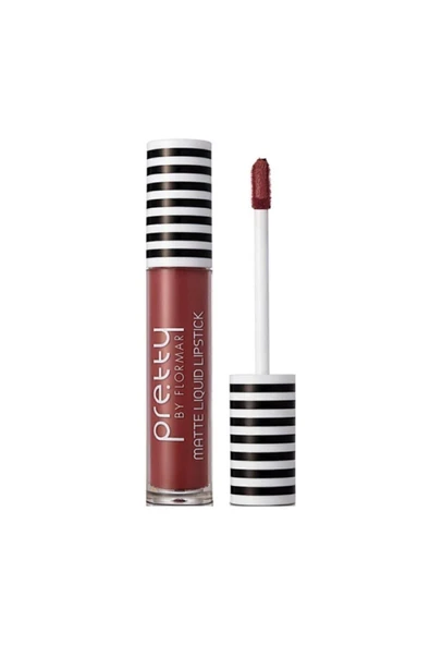 Flormar Yoğun Pigmentli Mat Likit Ruj - Pretty Matte Lipstick - 012 Deep Amaranth- 8690604462827 ürün görseli 1