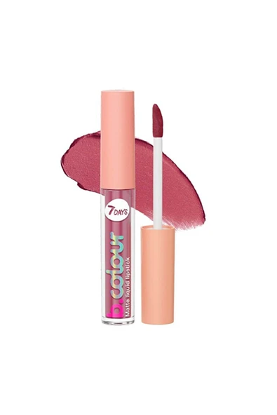 7DAYS B.Colour Mat Likit Ruj - 02 Pink - 1 adet ürün görseli 1