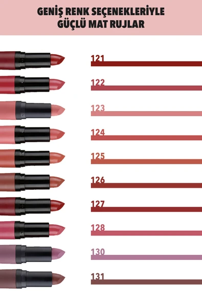 Fırst Time Fırst Tıme Rich Matte Lipstick - 124 - Resim 6