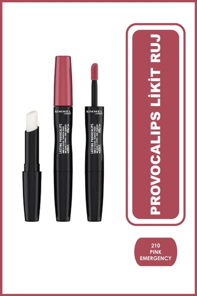 RIMMEL LONDON Provocalips Likit Ruj Pink Emergency 210 ürün görseli 1