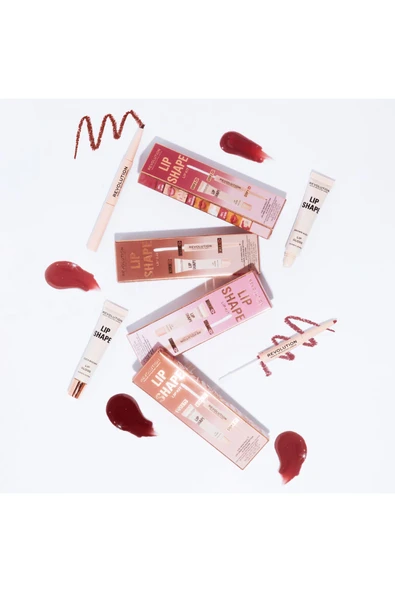 Revolution Lip Shape Dudak Kiti Warm Nude - Resim 2