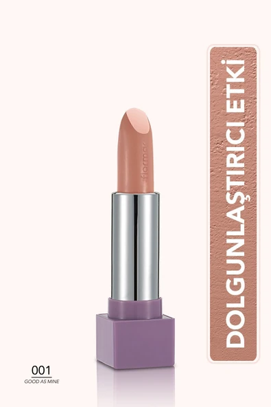 Flormar Ruj - Big Kiss Lipstick With Collagen 001 Good As Mine 33000128-001 ürün görseli 1