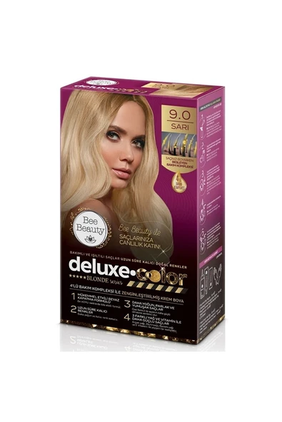 Bee Beauty Deluxe Color Kit Saç Boyası 9.0 Sarı ürün görseli 1