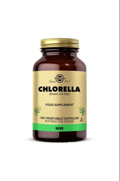 Solgar Chlorella 520 mg 100 Kapsül ürün görseli 1