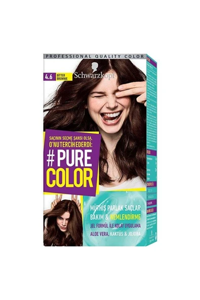 Schwarzkopf Pure Color Boya 4.6 Bitter Brownie ürün görseli 1
