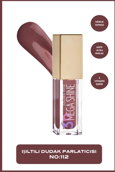 Golden Rose 3D Mega Shine Lipgloss No:112 ürün görseli 1