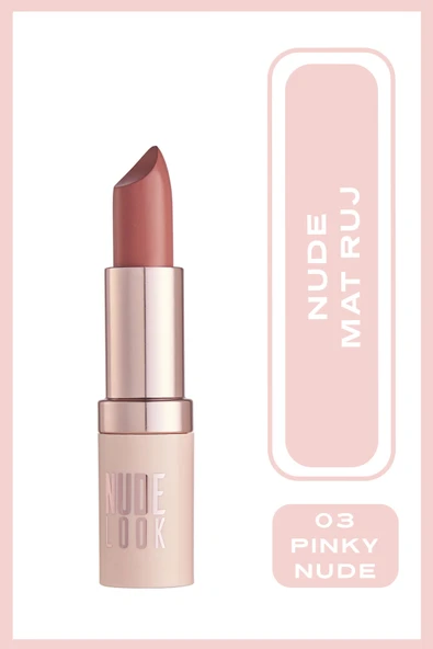 Golden Rose Nude Look Perfect Matte Lipstick 03 Pinky Nude Mat Ruj 4,2 g ürün görseli 1