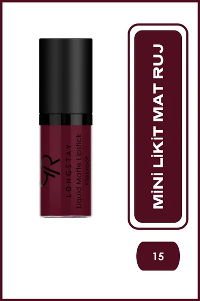 Golden Rose Longstay Matte Mini 15 Uzun Süre Kalıcı Likit Mat Ruj 3 ml ürün görseli 1