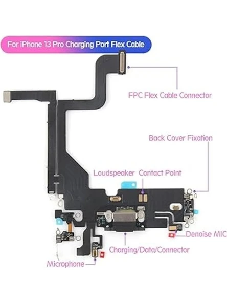 İphone 13 Pro Şarj  Flexi Bordu (ORJİNAL) ürün görseli 1