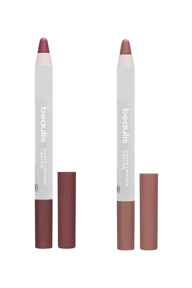 beaulis Fairy Wings 2'li Kalem Ruj Kiti Matte Lipstick Crayon Kit serisi, mat bitişli kalem ruj ürün görseli 1