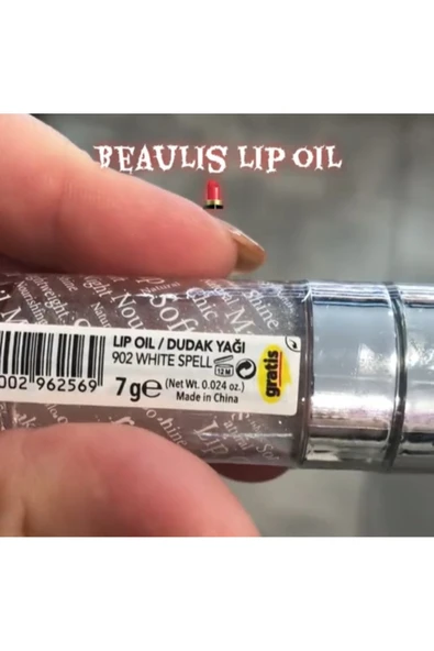 beaulis Lip Oil Elixir Gloss Dudak Yağı-902 White Spell - Resim 6