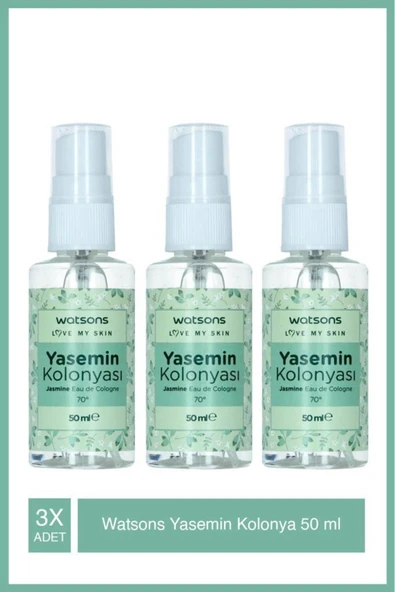 Watsons Kolonya Yasemin 50ml Tr X3 Adet ürün görseli 1