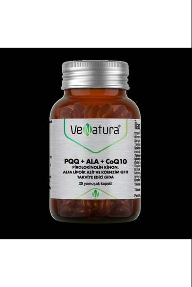 VeNatura PQQ+ALA+KoenzimQ10+Alfa Lipoik Asit 30 Kapsül ürün görseli 1
