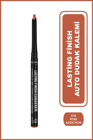 RIMMEL LONDON Dudak Kalemi - Lasting Finish Auto Lipliner Roseaddicti ürün görseli 1