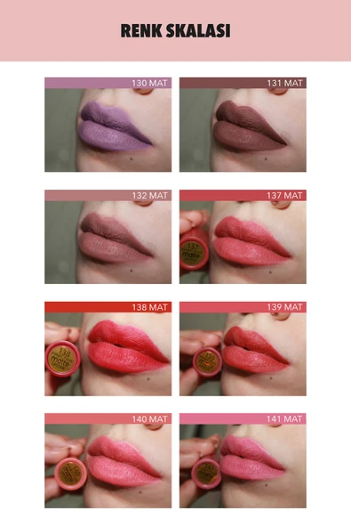 Fırst Time Fırst Tıme Rich Matte Lipstick - 124 - Resim 3