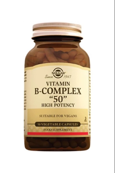 Solgar Vitamin B-Complex 50mg 50 Kapsül ürün görseli 1