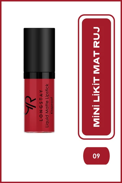 Golden Rose Longstay Matte Mini 09 Uzun Süre Kalıcı Likit Mat Ruj 3 ml ürün görseli 1