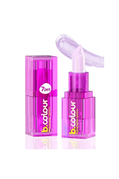 7DAYS B.Colour Holographic Ruj - 02 Unicorn - 1 adet ürün görseli 1