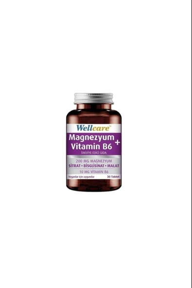 Wellcare Magnezyum + Vitamin B6 30 Tablet ürün görseli 1