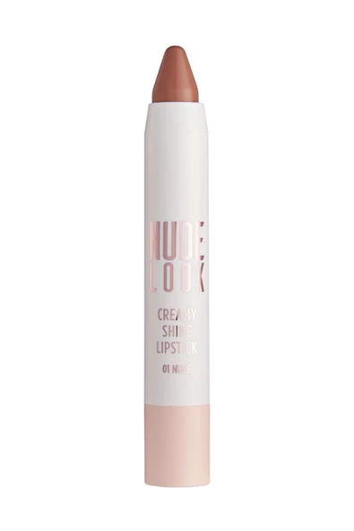 Golden Rose Nude Look Creamy Shine Lipstick No:01 Nude - Kalem Ruj - 8691190967321 ürün görseli 1