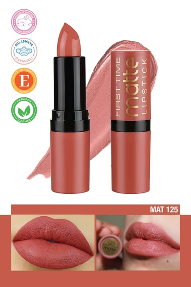 Fırst Time Fırst Tıme Rich Matte Lipstick - 125 ürün görseli 1