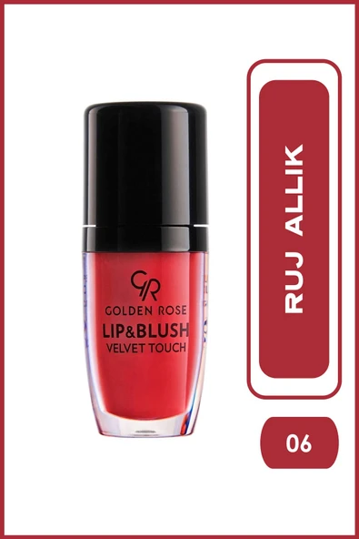 Golden Rose Lip&Blush Velvet Touch 06 Likit Ruj&Allık 4,5 ml ürün görseli 1