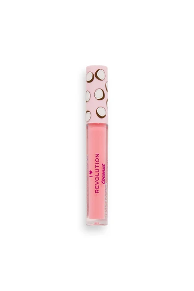 I HEART REVOLUTION Tasty Coconut Milk Lip Gloss Pink Coconut Sugar Hindistan Cevizli Dudak Parlatıcısı ürün görseli 1