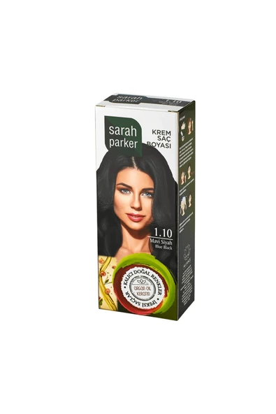 Sarah Parker Mavi Siyah Krem Saç Boyası 1.10 ürün görseli 1