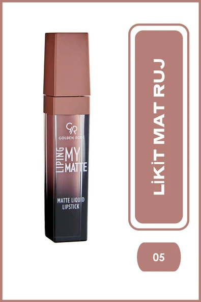 Golden Rose Liping My Matte No: 05 - Likit Mat Ruj ürün görseli 1